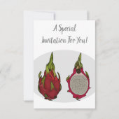 ドラゴンフルーツアニメイラストレーション 招待状 (裏面)