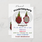 ドラゴンフルーツアニメイラストレーション 招待状 (正面/裏面)