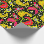 ドラゴンフルーツドラゴン – 熱帯パーティー ラッピングペーパー (角)