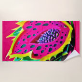 ドラゴンフルーツドリーム ビーチタオル (正面)