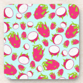 ドラゴンフルーツパターン コースター (正面)
