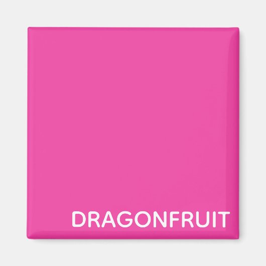 ドラゴンフルーツピンクの色名 マグネット (正面)
