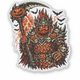 ドラゴンフルーツ悪魔王ハロウィン — ダークレトロ シール