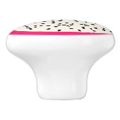 ドラゴンフルーツ様式の果物切れ セラミックノブ (側面)