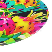 ドラゴンフルーツ鮮やかな模様 カッティングボード (角)