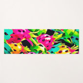 ドラゴンフルーツ鮮やかな模様 ヨガマット (正面(横))