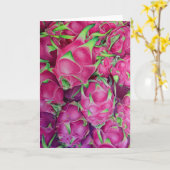 ドラゴンフルーツ カード (黄色い花)