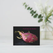 ドラゴンフルーツ – フードインポータ/シェフ 名刺 (スタンド正面)