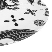 ドラゴンブラックシェイプタトゥースタイル カッティングボード (角)