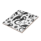 ドラゴンブラックシェイプタトゥースタイル タイル (側面)