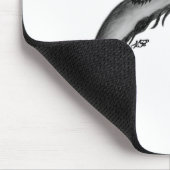 ドラゴンブラック&ホワイトデザイン マウスパッド (コーナー)