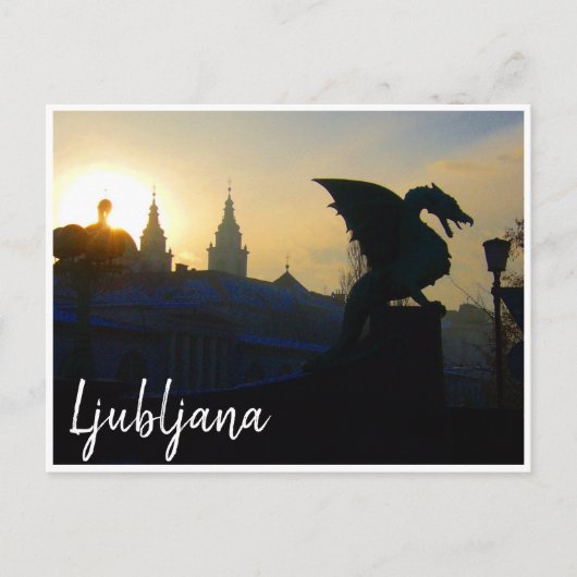 ドラゴンブリッジリュブリャナ ポストカード (正面)
