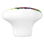 ドラゴンブルーバタフライフラワー セラミックノブ (側面)