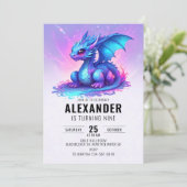 ドラゴンブルーピンクバースデーパーティー 招待状 (スタンド正面)