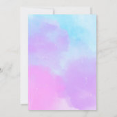 ドラゴンブルーピンクバースデーパーティー 招待状 (裏面)