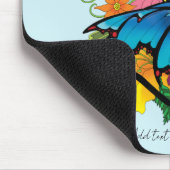 ドラゴンブルー蝶の花 マウスパッド (コーナー)