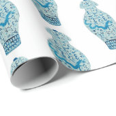 ドラゴンブルーChinoiserie Ginger Jar Jars ラッピングペーパー (ロールコーナー)