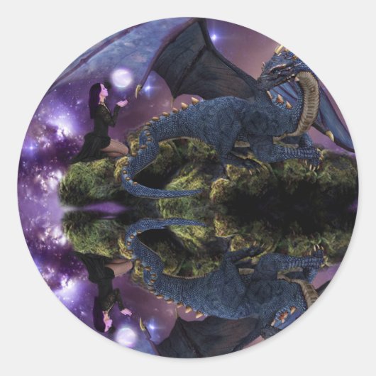 ドラゴンプールの反射 ラウンドシール (正面)