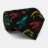 ドラゴンヘッドパターン ネクタイ (ロール)