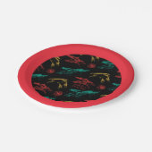 ドラゴンヘッドパターン ペーパープレート (アングル)