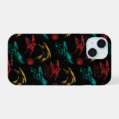 ドラゴンヘッドパターン iPhone 15ケース (裏面横)