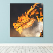 ドラゴンヘッドレッドアイズ キャンバスプリント (インサイチュ (ウッドフロア))