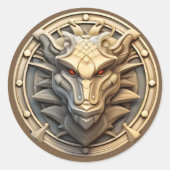 ドラゴンヘッド ラウンドシール (正面)