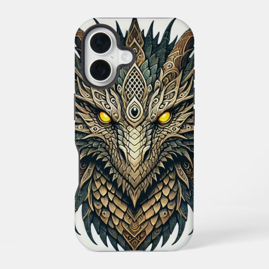 ドラゴンヘッド iPhone 16ケース (裏面)