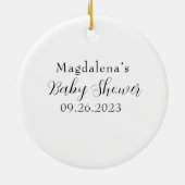 ドラゴンベイビーシャワー疑問に思の小さな翼と夢 セラミックオーナメント (裏面)