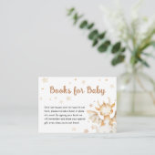 ドラゴンベビーシャワーかわいいボホ本ベビー エンクロージャーカード (スタンド正面)