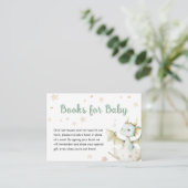 ドラゴンベビーシャワーかわいい緑の本ベビー エンクロージャーカード (スタンド正面)