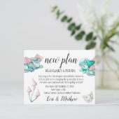 ドラゴンベビーシャワーイベントの変更 ポストカード (スタンド正面)