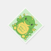 ドラゴンベビーシャワーグリーン スタンダードカクテルナプキン (角)