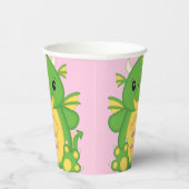 ドラゴンベビーシャワーピンク 紙コップ (右)