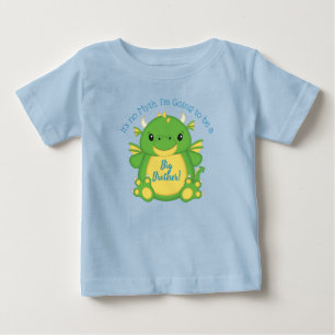 ドラゴンベビーシャワーブルー ベビーTシャツ