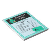 ドラゴンベビーシャワー価格を推測する右ゲーム40pg ノートパッド (アングル)