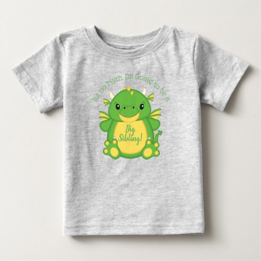 ドラゴンベビーシャワー ベビーTシャツ (正面)