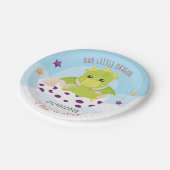 ドラゴンベビーシャワー ペーパープレート (アングル)