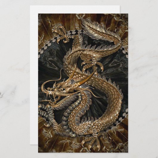 ドラゴンペンタグラム 便箋 (正面/裏面)