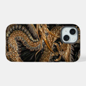 ドラゴンペンタグラム iPhone 15ケース (裏面横)