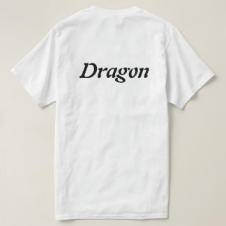 ドラゴンホワイトメンズTシャツ Tシャツ