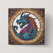 ドラゴンボタン 缶バッジ (正面)