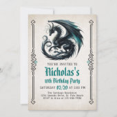 ドラゴンボーイの誕生日招待状 招待状 (正面)