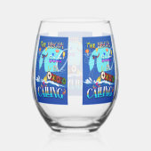 ドラゴンボートが呼んでいる ステムなしワイングラス (右)