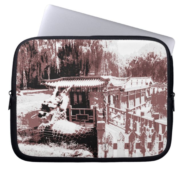 ドラゴンボートエレクトロニクスバッグ ラップトップスリーブ (正面)