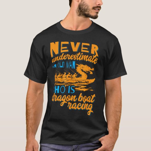 ドラゴンボートパドラー漕ぎ競争 ドラゴンボート Tシャツ (正面)