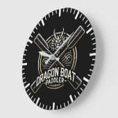 ドラゴンボートパドラー、ドラゴンボートレーシングのモチベーション ラージ壁時計 (傾斜)