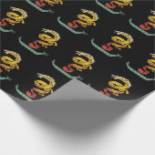 ドラゴンボートパドルヴィンテージルック ラッピングペーパー (角)