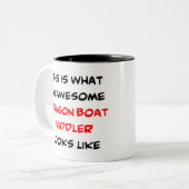 ドラゴンボートパドル素晴らしー ツートーンマグカップ (正面左)