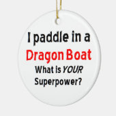 ドラゴンボートパドル セラミックオーナメント (左)